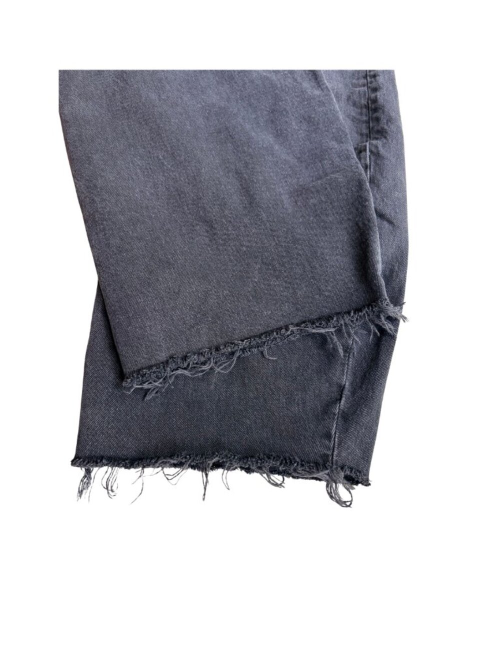 Frame's The Bubble Crop frayed high-rise barrel leg jeans size 28 - Picture 6 of 8